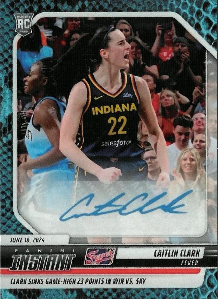 2024 Panini Instant Caitlin Clark WNBA Rookie Card #72 Serial Numbered #/4450